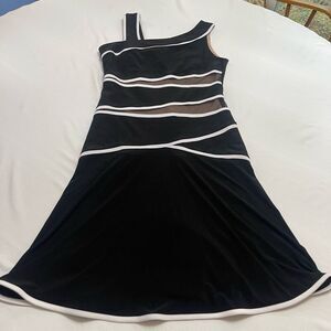 Joseph Ribkoff Black White VTG Dress Size 6